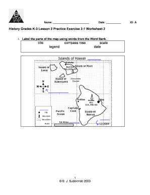 parts of a map worksheet