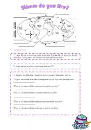 parts of a map worksheet