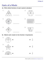 parts of a whole worksheet for 2nd grade
