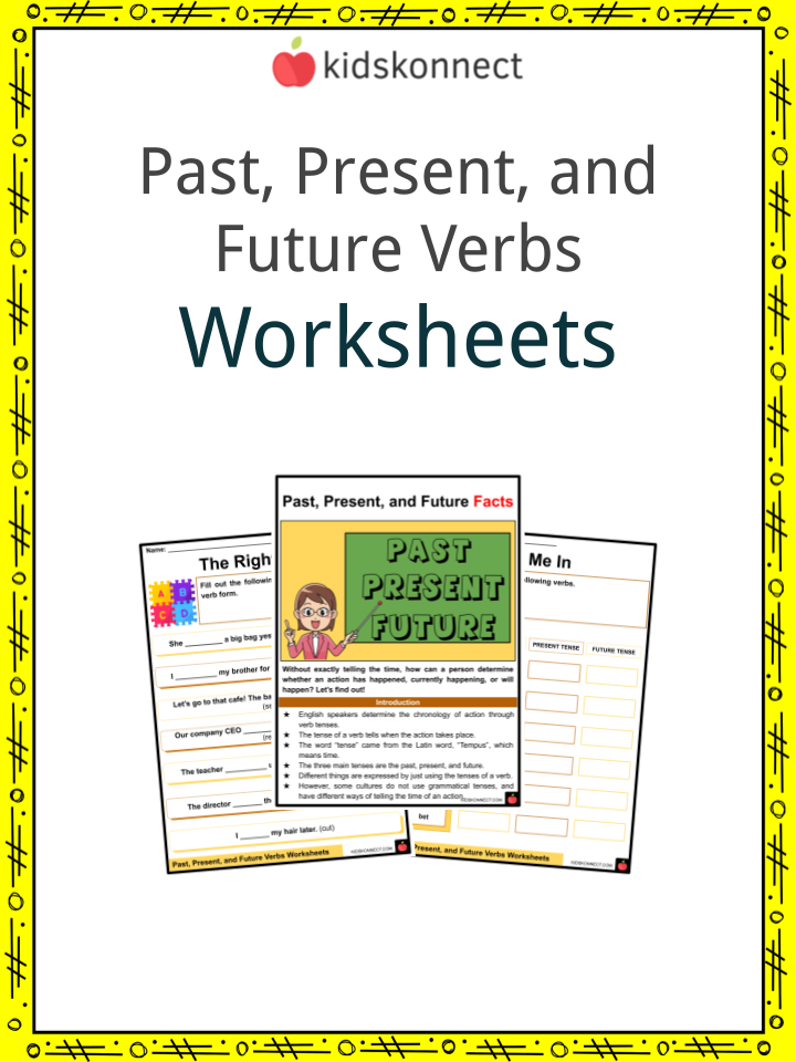 Past, Present &  Future Verbs Facts &  Worksheets For Kids