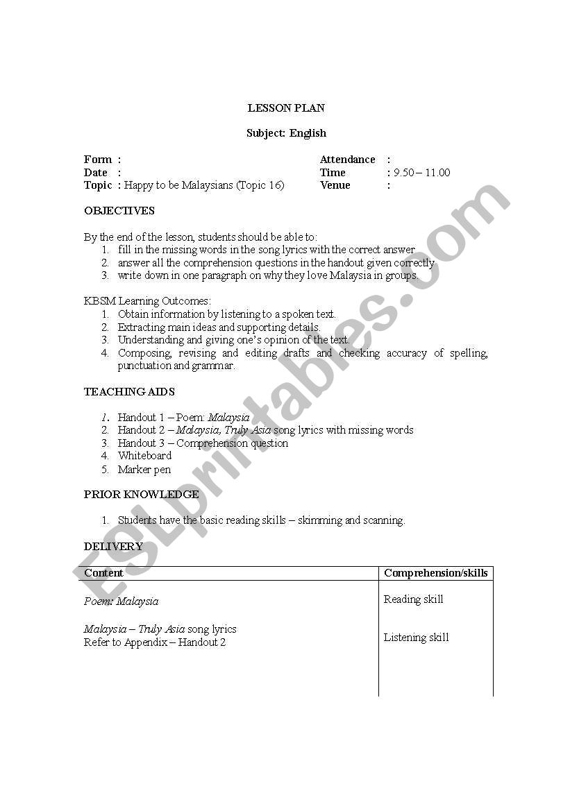 English worksheets: Patriotism