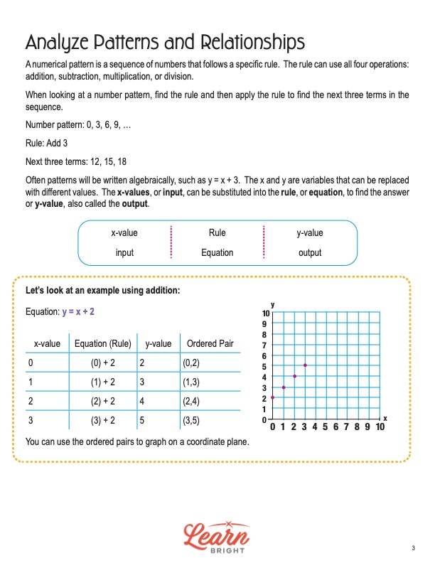 Analyze Patterns and Relationships - Worksheets Library
