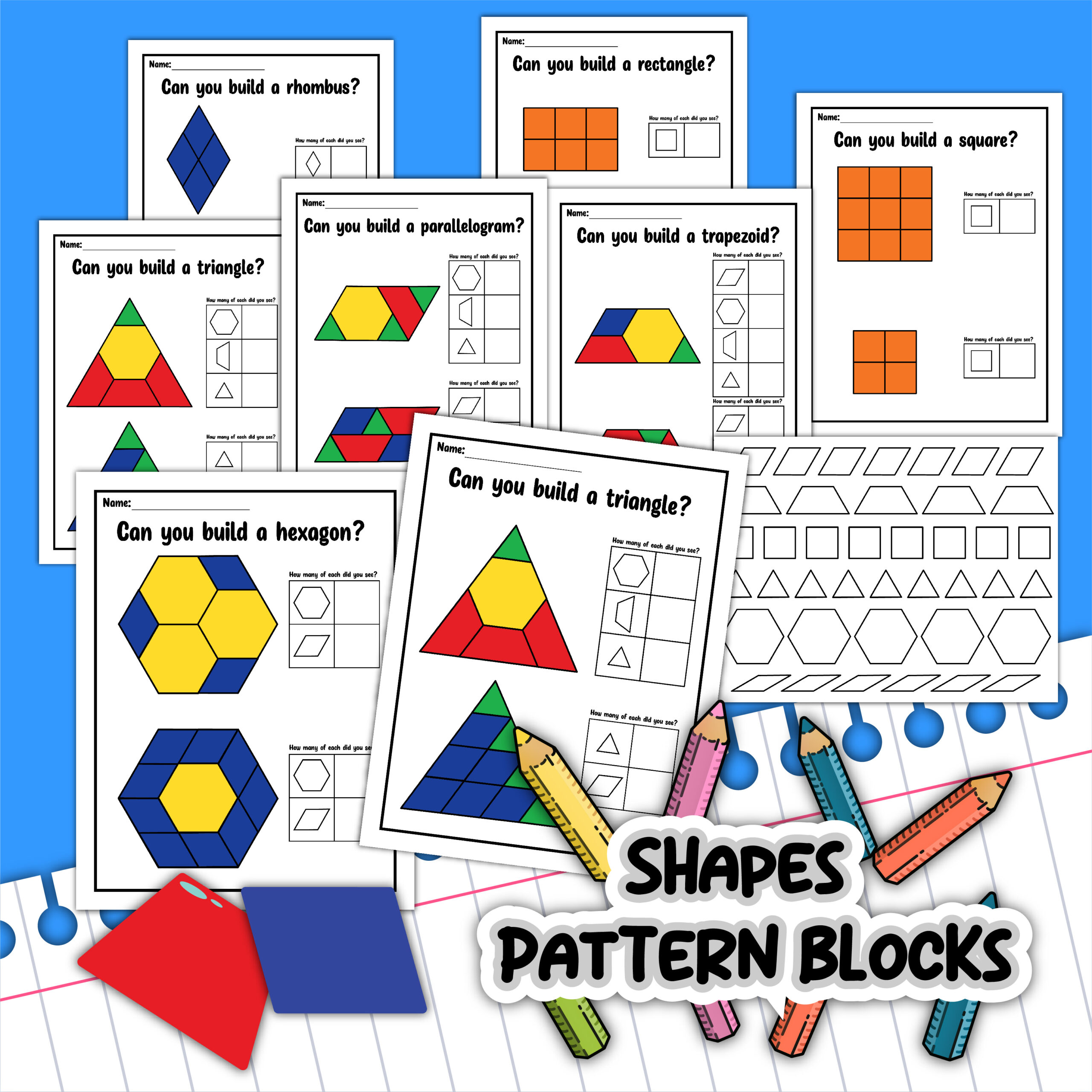 Free Pattern Block Fill In Worksheet Download Free Pattern Block Fill 