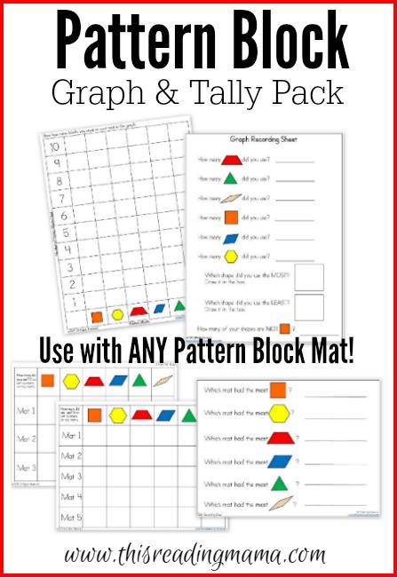 pattern block worksheet third grade