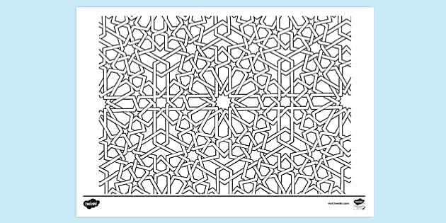 FREE! - Pattern Colouring Sheet | Art Colouring Pages | Twinkl