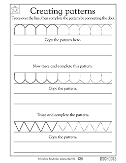 Creating letter-shape patterns | Kindergarten, Preschool Reading ...