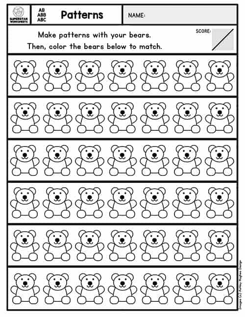 Pattern Worksheets - Superstar Worksheets - Worksheets Library