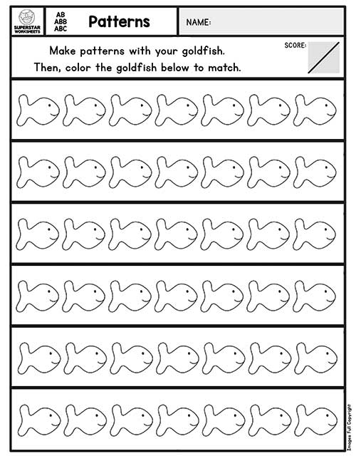 Pattern Worksheets - Superstar Worksheets - Worksheets Library