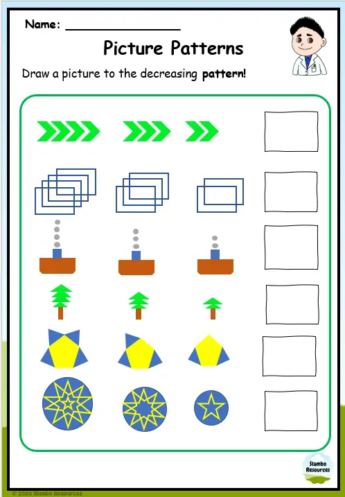 Grade 3 Pattern Worksheets | Free Printables | Math Worksheets