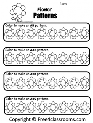 pattern practice worksheet