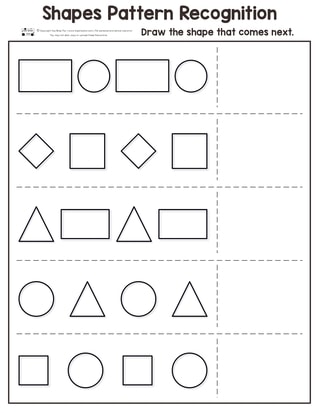 Shapes Pattern Recognition for Kindergarten - Itsy Bitsy Fun