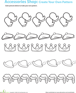 Coloring Patterns | Worksheet 