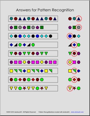 Recognizing Patterns Math Worksheet - Worksheets Library