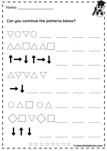 pattern recognition worksheet pdf