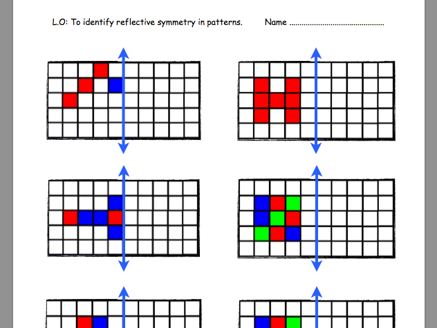 Symmetry Worksheets  