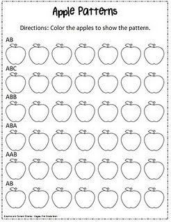 pattern unit worksheet first