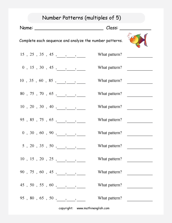 Printable primary math worksheet for math grades 1 to 6 based on ...