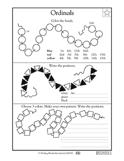 Color patterns | 1st grade Math Worksheet | GreatSchools