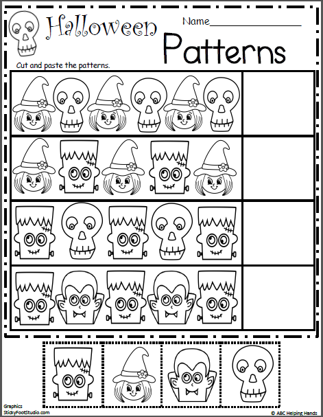 Halloween Pattern Worksheet | Made By Teachers