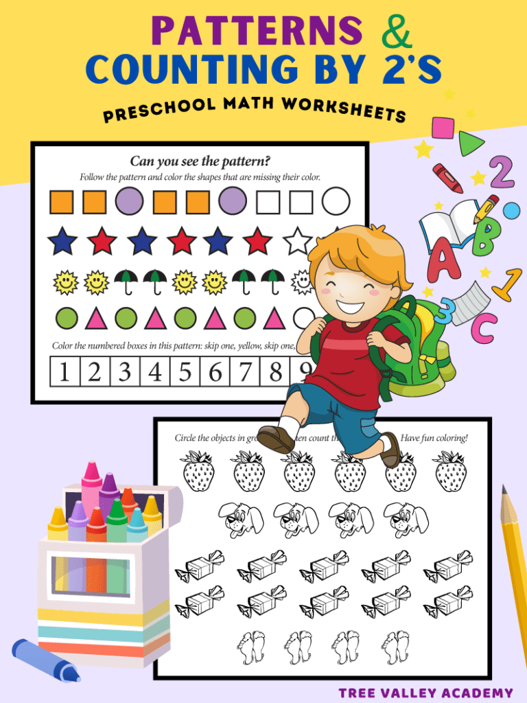 pattern worksheet for grade 1
