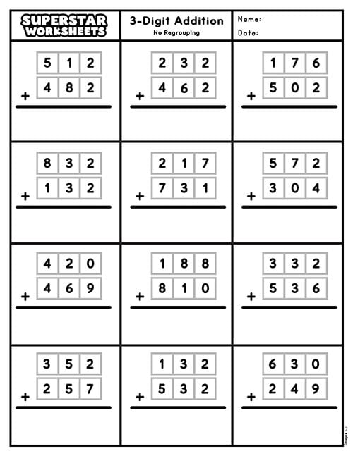 2nd Grade Math Worksheets -Worksheets Library
