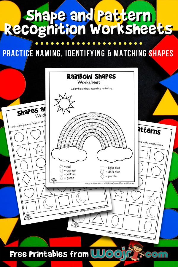 Shape and Pattern Recognition Worksheets | Woo! Jr. Kids ...