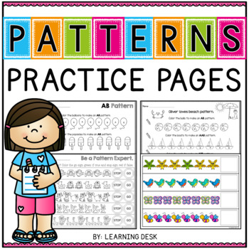 Pattern worksheet kindergarten | TPT