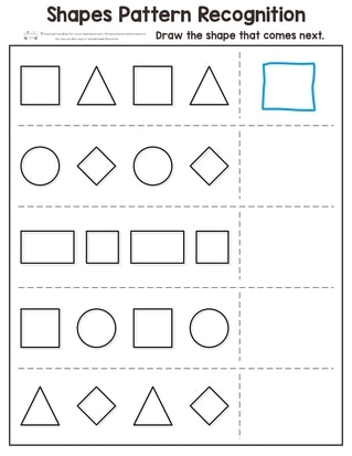 Shapes Pattern Recognition for Kindergarten - Itsy Bitsy Fun