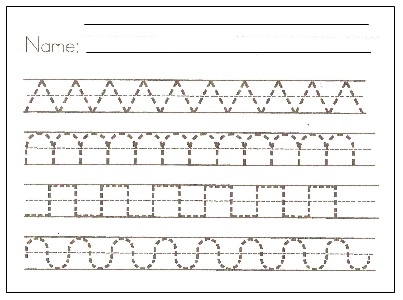 Preschool Writing Patterns, Writing Patterns Worksheets