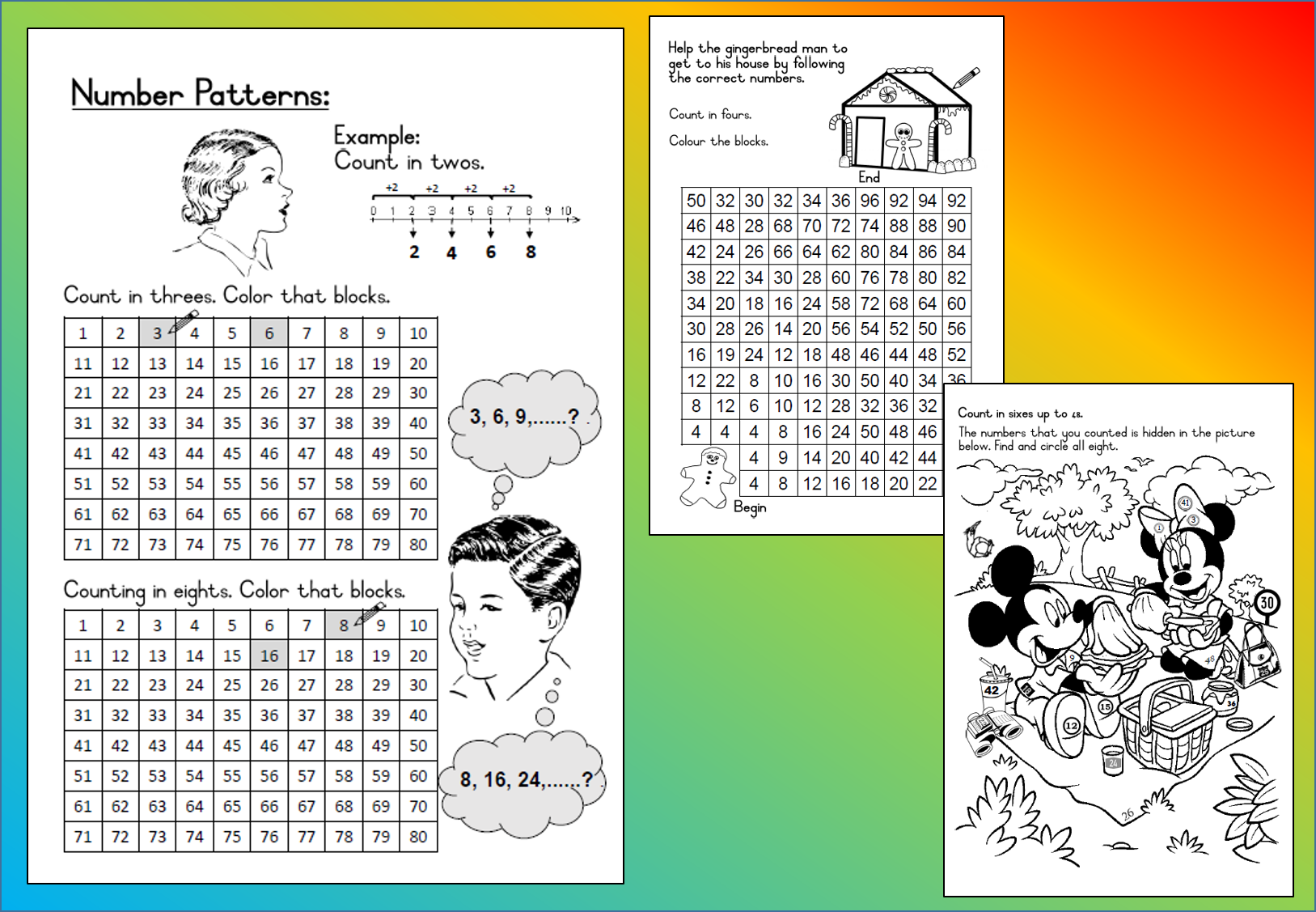 Mathematics Grade 3 - Number Patterns Worksheet • Teacha!