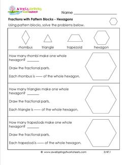 patterns with fractions worksheet