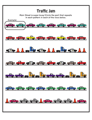 Traffic Jam Patterns | Worksheet 