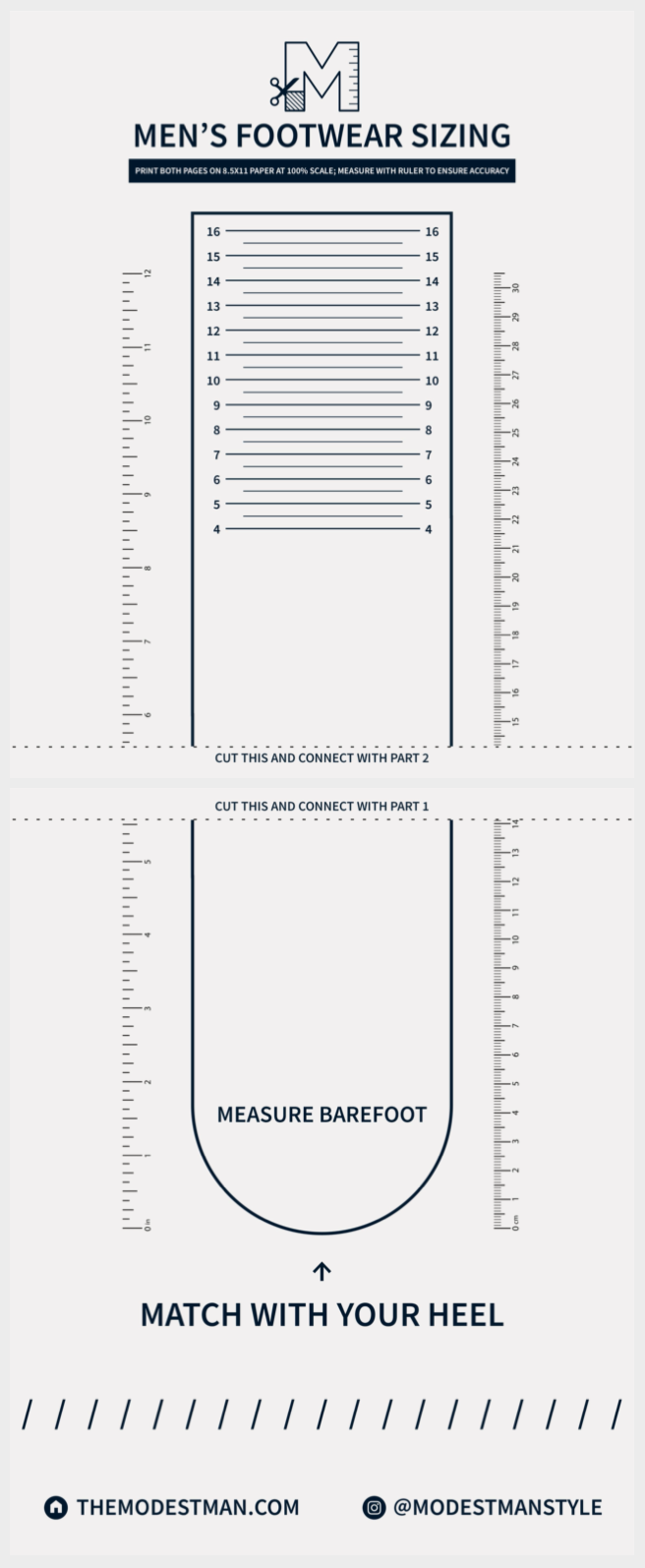 payless printable shoe size chart