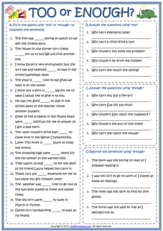 pdf grammar worksheet