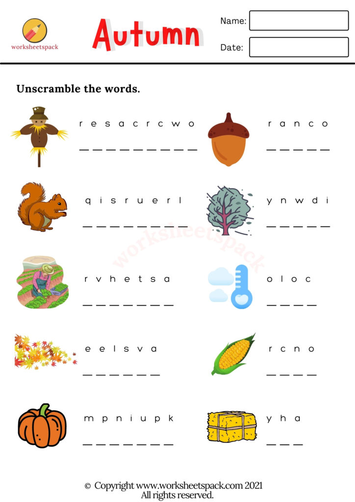 pdf worksheet for kids