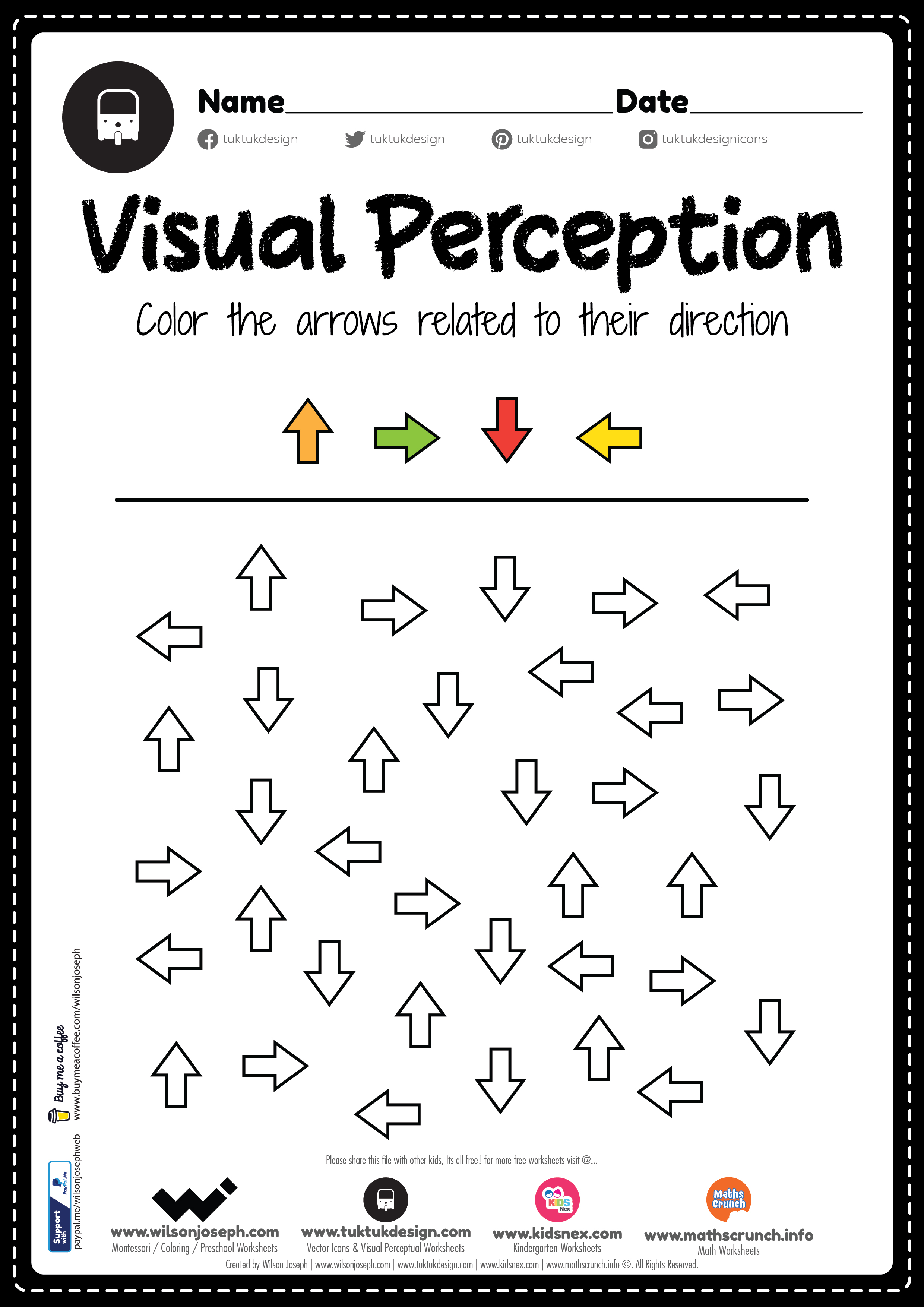 Preschool &  Kindergarten Worksheets - Free Printable PDF