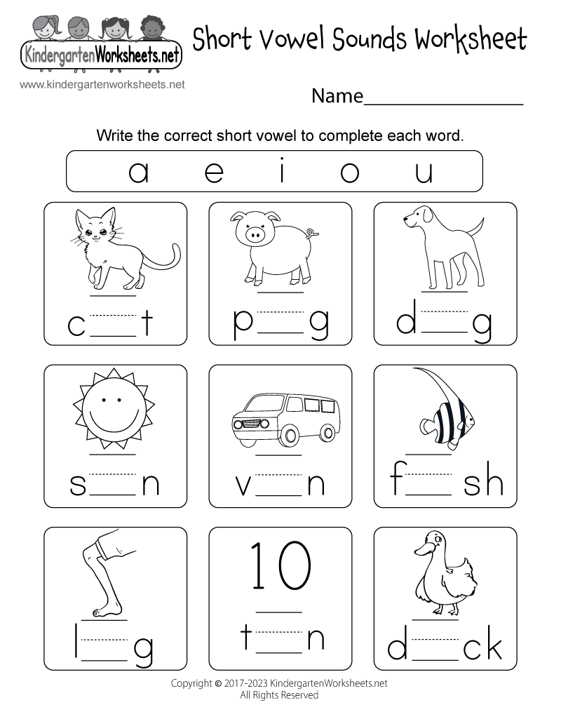 Short Vowel Sounds Worksheet - Free Printable, Digital, &  PDF