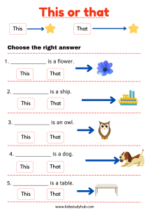 This That Worksheets