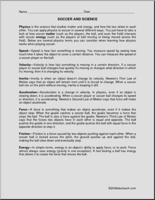 pe worksheet for middle school