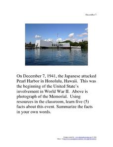 pearl harbor worksheet high school