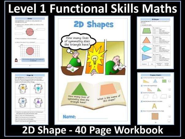 Level 1 Functional Skills Maths - 2D Shapes - Powerpoint Lesson ...