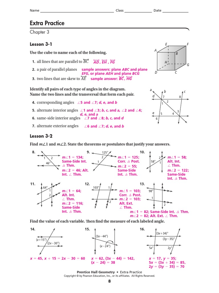 Free pearson education geometry worksheet answers, Download Free