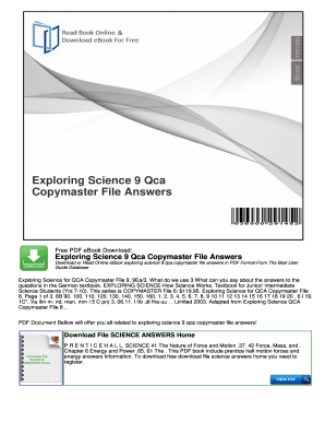 Exploring Science 9 Textbook Pdf - Fill Online, Printable ...