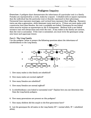 Pedigree Inquiry Worksheet Answers - Fill Online, Printable ...