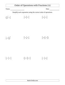 pemdas worksheet with answers