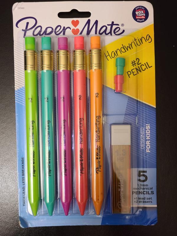 Paper Mate Handwriting Triangular Mechanical Pencil Set Papermate