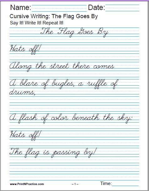 50+ Cursive Writing Worksheets ⭐ Alphabet Letters, Sentences ...