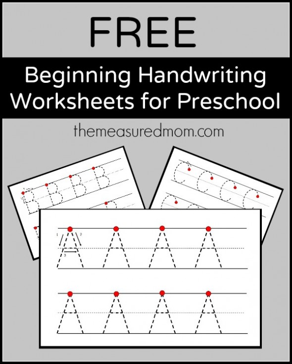 Level 2 handwriting worksheets - uppercase - The Measured Mom