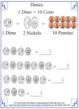 pennies and nickels worksheet