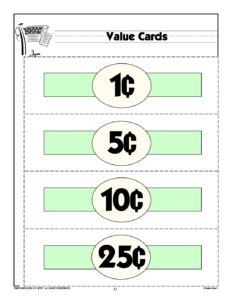 pennies and nickels worksheet